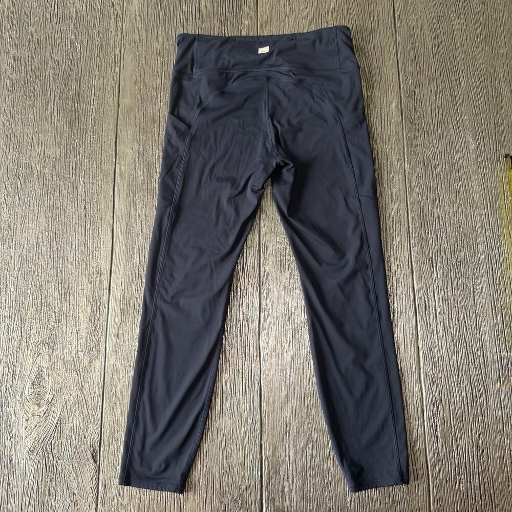 Vuori Women’s Stride Performance Side Pocket Navy Blue Leggings Pants Sz M